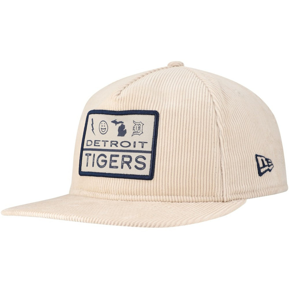 Detroit Tigers Summer Essential Golfer Snapback Hat Khaki | New Era