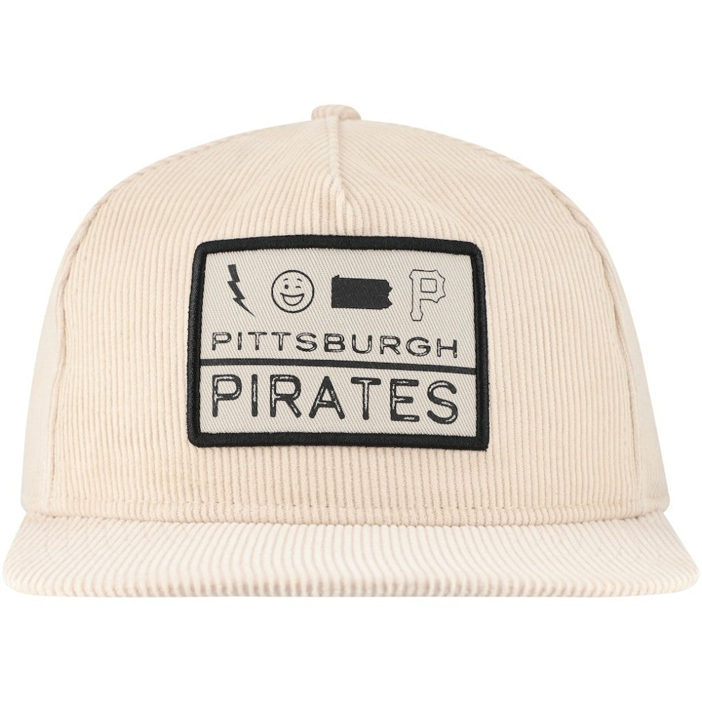 Pittsburgh Pirates Summer Essential Golfer Snapback Hat Khaki | New Era