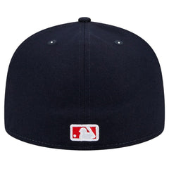 Boston Red Sox Script Sided 59FIFTY Fitted Hat Navy | New Era