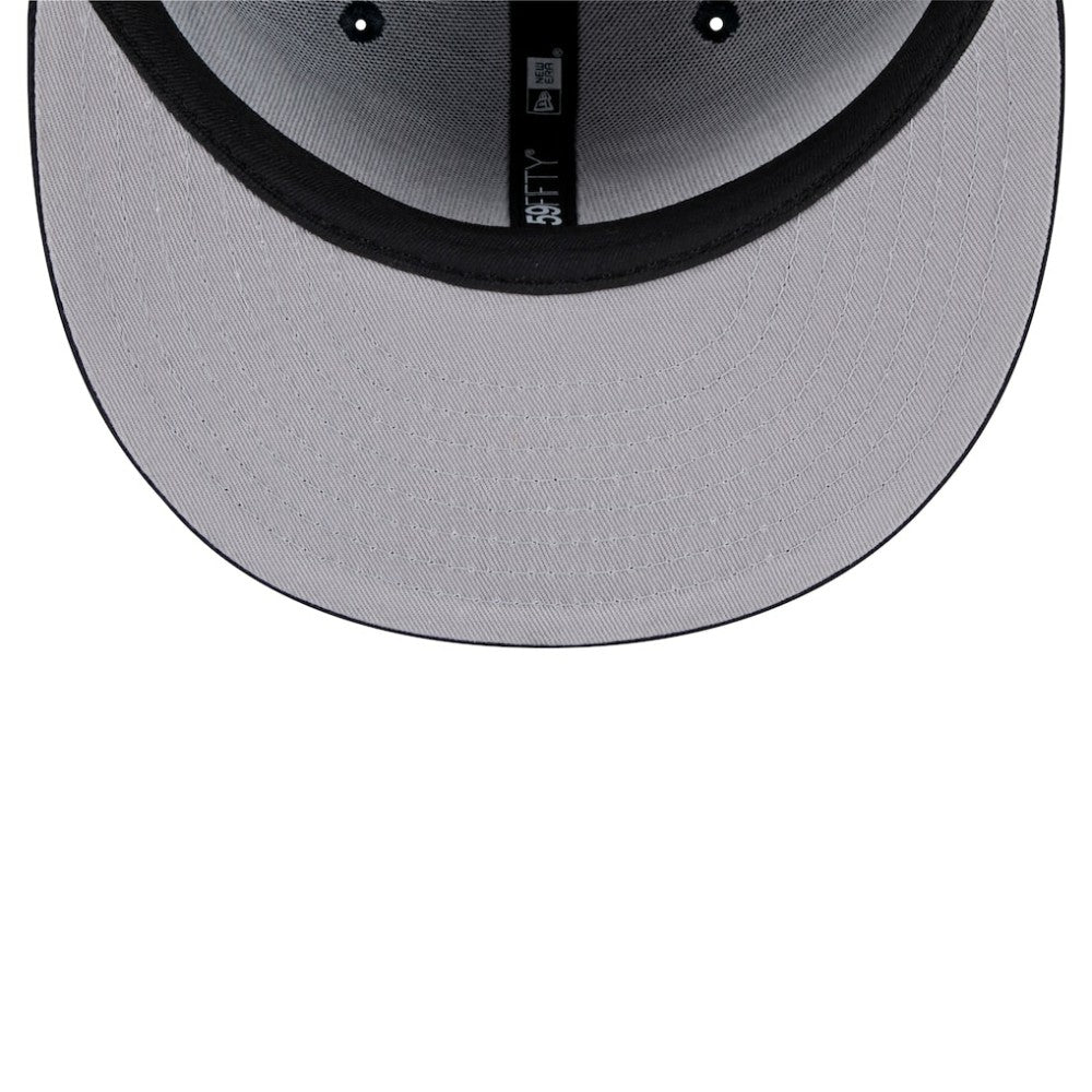 Boston Red Sox Script Sided 59FIFTY Fitted Hat Navy | New Era