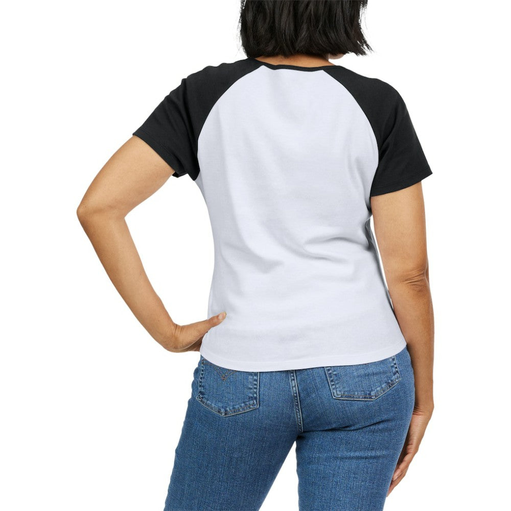 Baltimore Orioles WEAR by Erin Andrews Women's Fitted Henley Raglan T-Shirt White/Black
