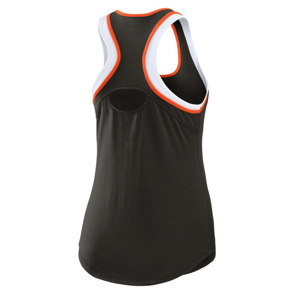 San Francisco Giants WEAR by Erin Andrews Women's Colorblock Racerback Tank Top Black