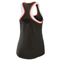 San Francisco Giants WEAR by Erin Andrews Women's Colorblock Racerback Tank Top Black