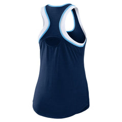 Tampa Bay Rays WEAR by Erin Andrews Women's Colorblock Racerback Tank Top Navy
