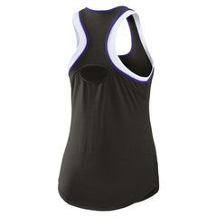Colorado Rockies WEAR by Erin Andrews Women's Colorblock Racerback Tank Top Black