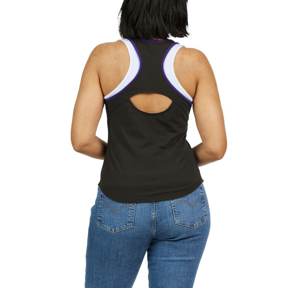 Colorado Rockies WEAR by Erin Andrews Women's Colorblock Racerback Tank Top Black