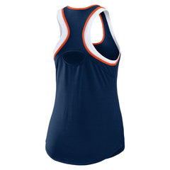 Houston Astros WEAR by Erin Andrews Women's Colorblock Racerback Tank Top Navy