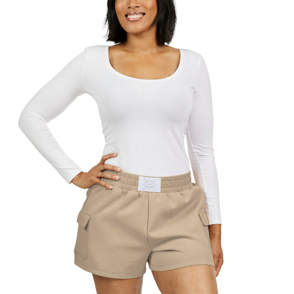 Chicago Cubs WEAR by Erin Andrews Women's Shorts Tan