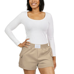 Chicago Cubs WEAR by Erin Andrews Women's Shorts Tan