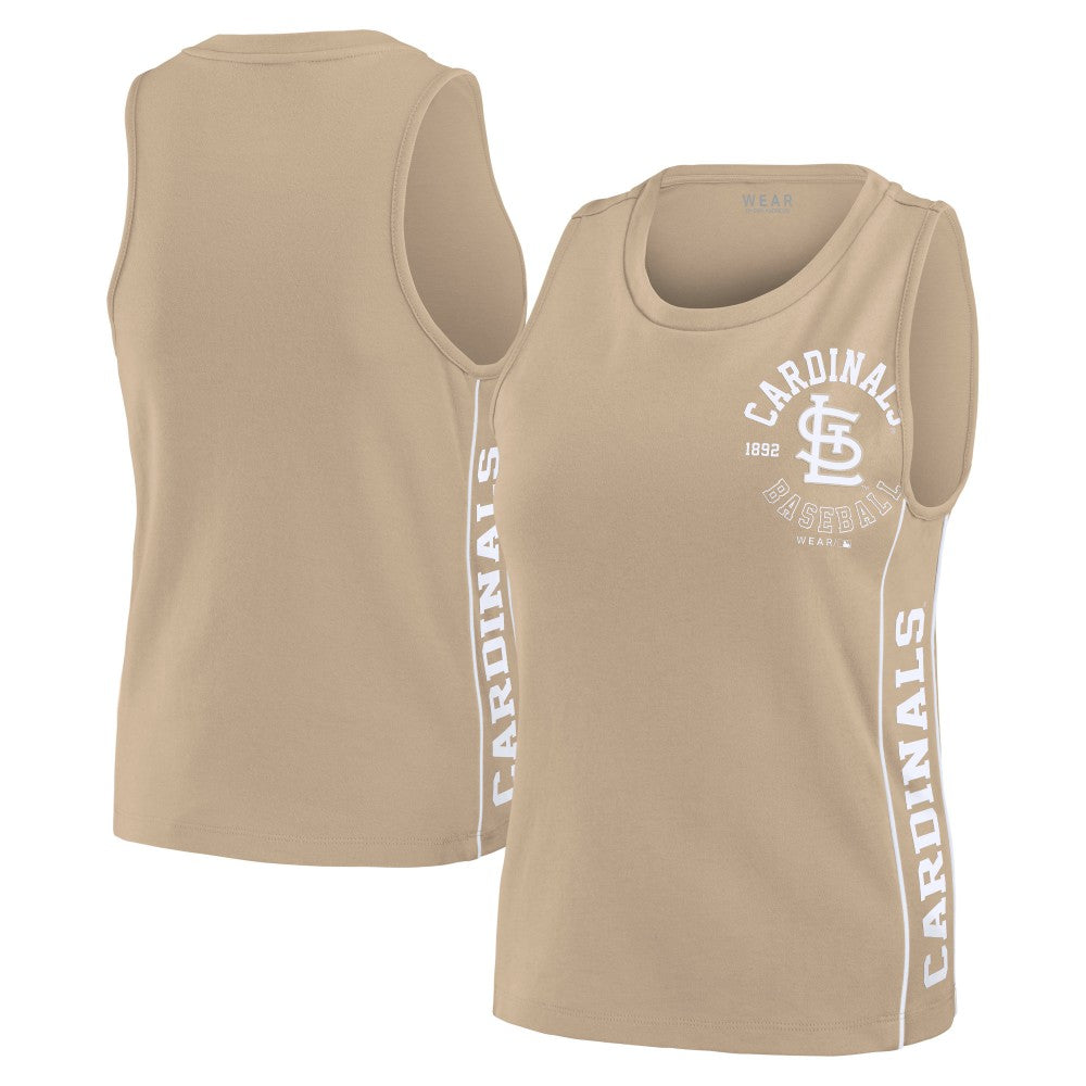 St. Louis Cardinals WEAR by Erin Andrews Women's Tonal Tank Top Tan