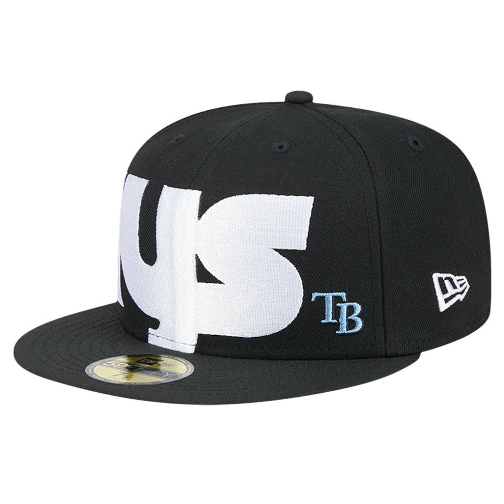 Tampa Bay Rays Checkered Undervisor 59FIFTY Fitted Hat Black | New Era
