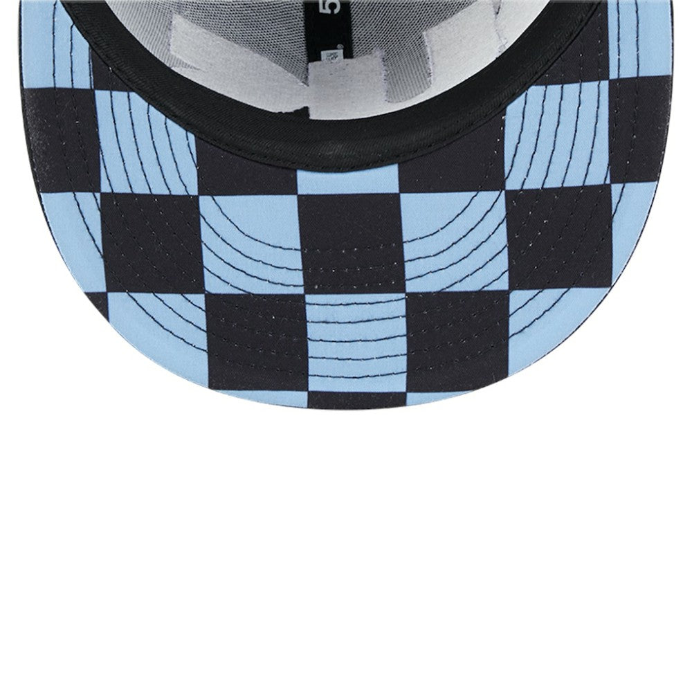 Tampa Bay Rays Checkered Undervisor 59FIFTY Fitted Hat Black | New Era