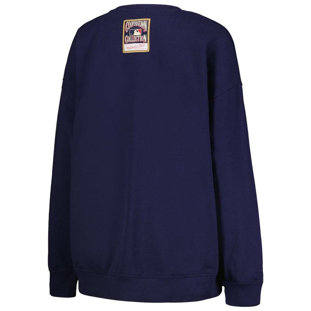 Houston Astros Women's Cooperstown Collection Logo Pullover Sweatshirt Navy | Mitchell & Ness