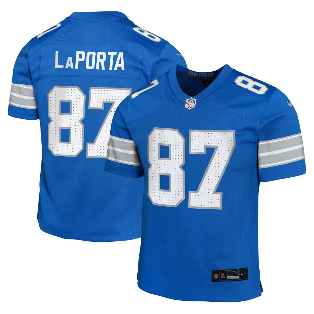 Sam LaPorta Detroit Lions Youth Game Jersey - Blue