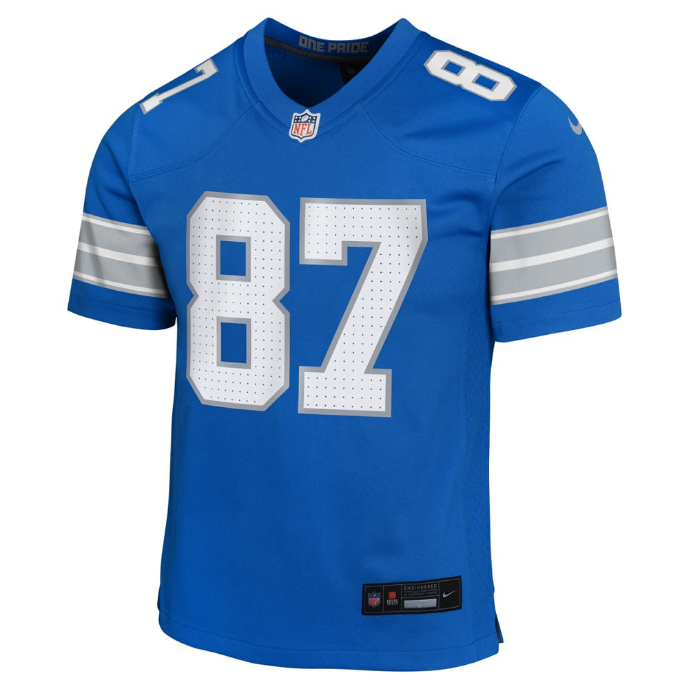 Sam LaPorta Detroit Lions Youth Game Jersey - Blue