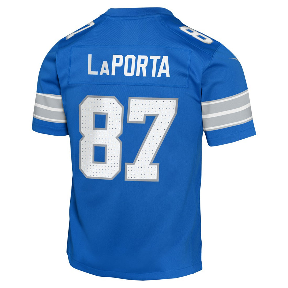 Sam LaPorta Detroit Lions Youth Game Jersey - Blue