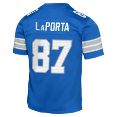 Sam LaPorta Detroit Lions Youth Game Jersey - Blue