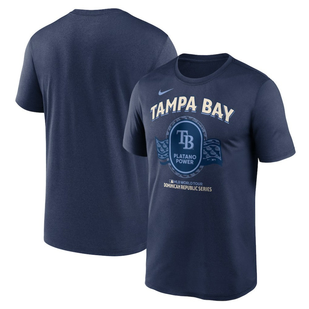 Tampa Bay Rays Dominican Republic Series Legend T-Shirt Navy | Nike