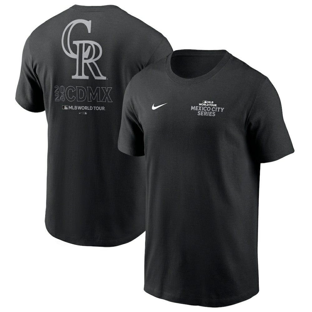 Colorado Rockies 2024 MLB World Tour Mexico City Series T-Shirt Black | Nike