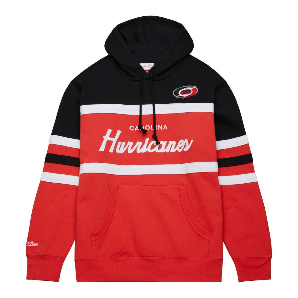 Carolina Hurricanes Mitchell & Ness Head Coach Pullover Hoodie Red/Black