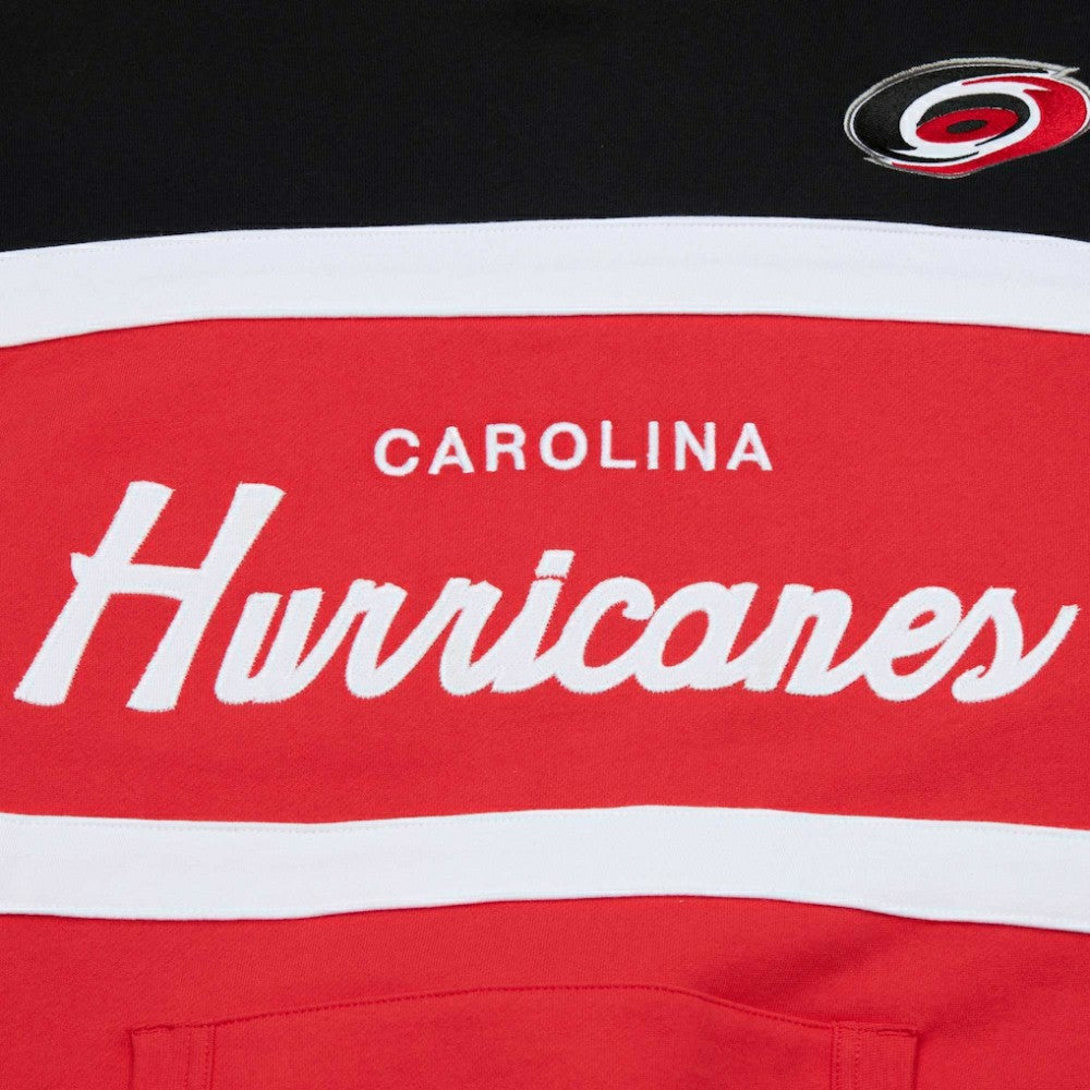 Carolina Hurricanes Mitchell & Ness Head Coach Pullover Hoodie Red/Black