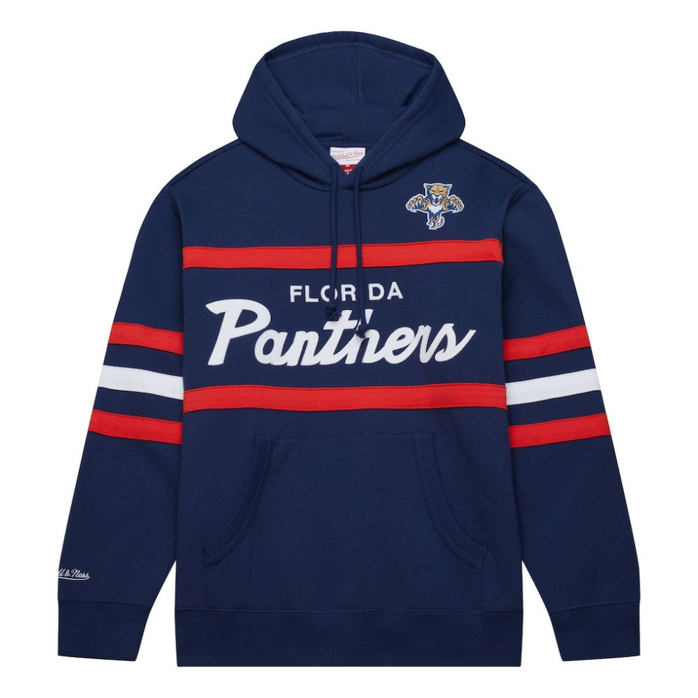 Florida Panthers Mitchell & Ness Head Coach Pullover Hoodie Navy