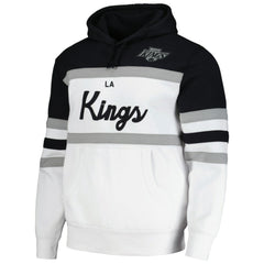 Los Angeles Kings Mitchell & Ness Head Coach Pullover Hoodie White/Black