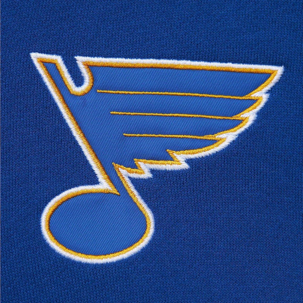 St. Louis Blues Mitchell & Ness Head Coach Pullover Hoodie White/Blue