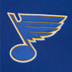 St. Louis Blues Mitchell & Ness Head Coach Pullover Hoodie White/Blue