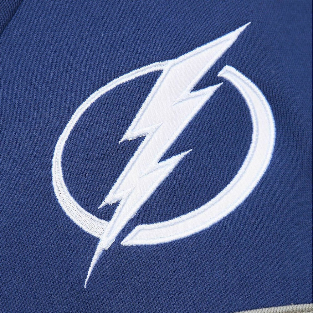 Tampa Bay Lightning Mitchell & Ness Head Coach Pullover Hoodie White/Blue