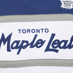 Toronto Maple Leafs Mitchell & Ness Head Coach Pullover Hoodie White/Blue