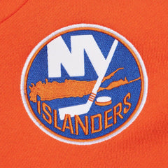 New York Islanders Mitchell & Ness Head Coach Pullover Hoodie White/Orange