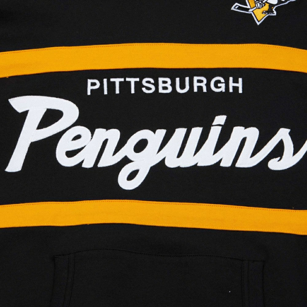 Pittsburgh Penguins Mitchell & Ness Head Coach Pullover Hoodie Black