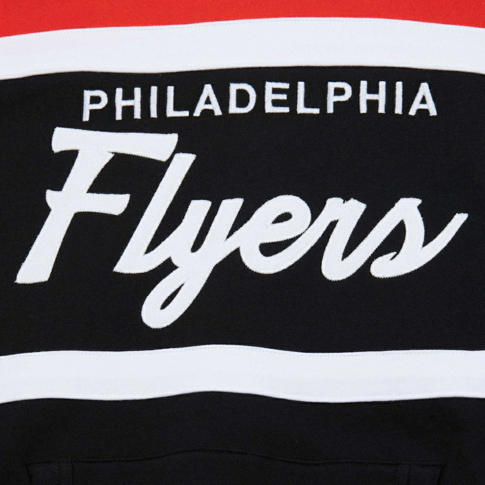 Philadelphia Flyers Mitchell & Ness Head Coach Pullover Hoodie Black/Orange