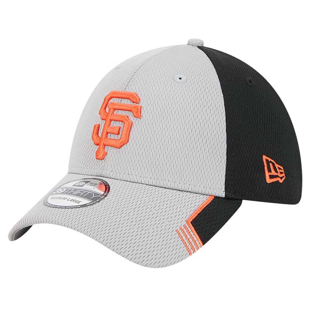 San Francisco Giants Visor Trim 39THIRTY Flex Hat Gray/Black | New Era
