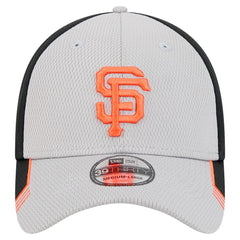 San Francisco Giants Visor Trim 39THIRTY Flex Hat Gray/Black | New Era