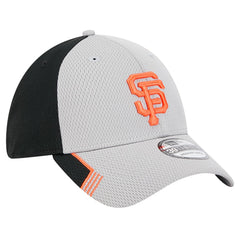 San Francisco Giants Visor Trim 39THIRTY Flex Hat Gray/Black | New Era