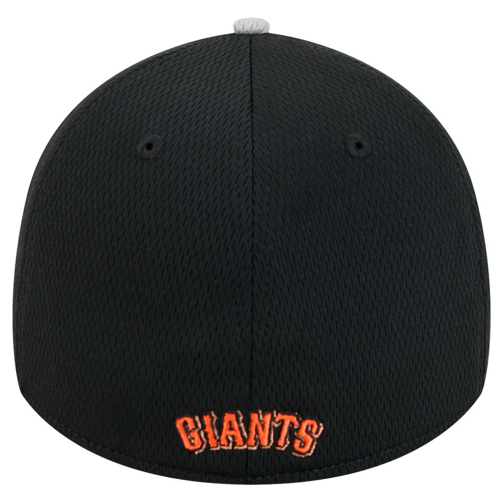 San Francisco Giants Visor Trim 39THIRTY Flex Hat Gray/Black | New Era