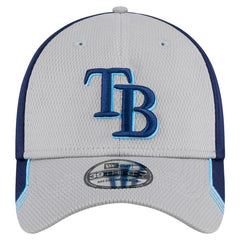 Tampa Bay Rays Visor Trim 39THIRTY Flex Hat Gray/Navy | New Era