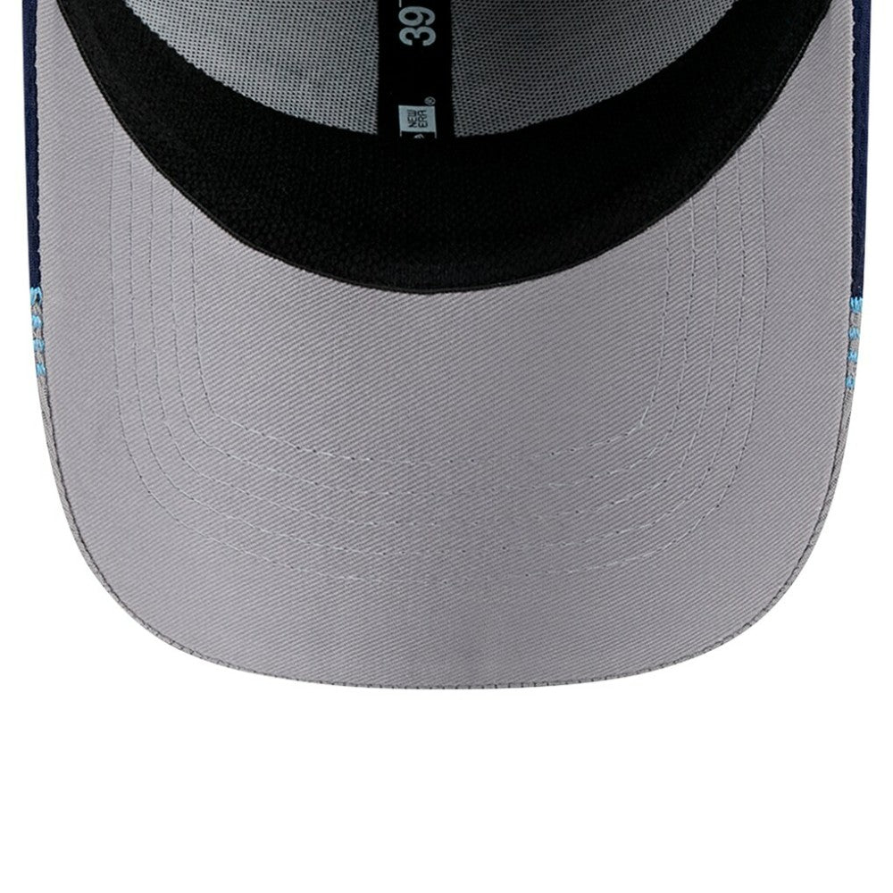 Tampa Bay Rays Visor Trim 39THIRTY Flex Hat Gray/Navy | New Era