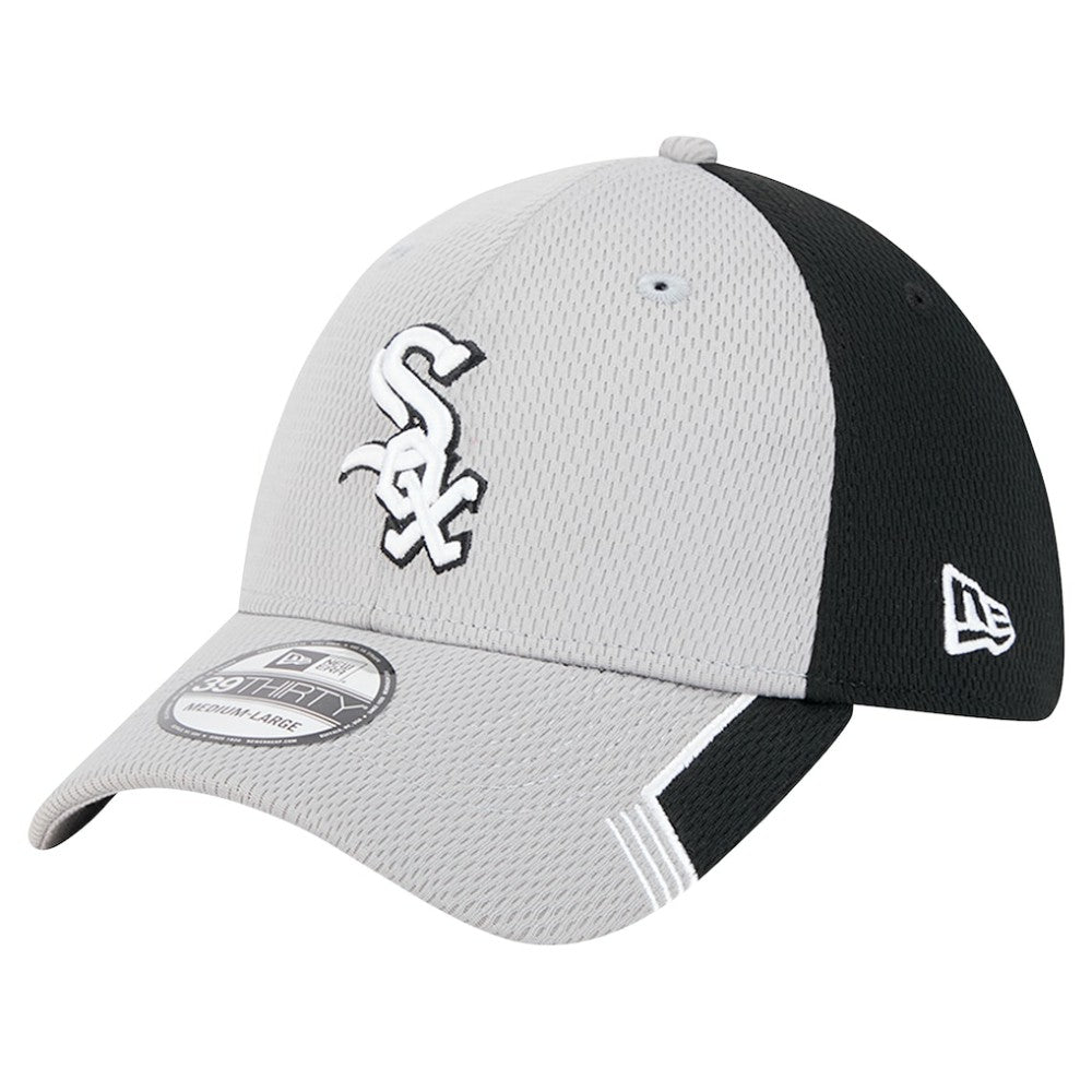 Chicago White Sox Visor Trim 39THIRTY Flex Hat Gray/Black | New Era