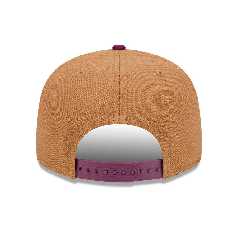 Los Angeles Angels Color Pack Two-Tone 9FIFTY Snapback Hat Brown/Purple | New Era