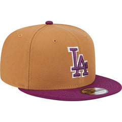 Los Angeles Dodgers Color Pack Two-Tone 9FIFTY Snapback Hat Brown/Purple | New Era