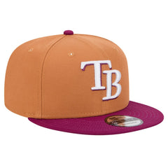 Tampa Bay Rays Color Pack Two-Tone 9FIFTY Snapback Hat Brown/Purple | New Era