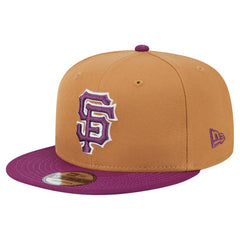 San Francisco Giants Color Pack Two-Tone 9FIFTY Snapback Hat Brown/Purple | New Era