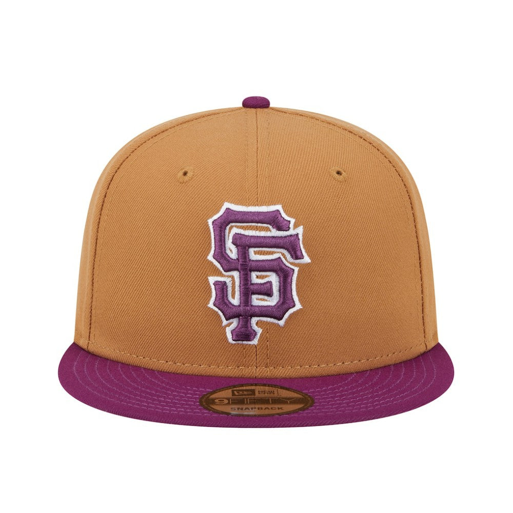 San Francisco Giants Color Pack Two-Tone 9FIFTY Snapback Hat Brown/Purple | New Era