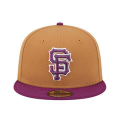 San Francisco Giants Color Pack Two-Tone 9FIFTY Snapback Hat Brown/Purple | New Era