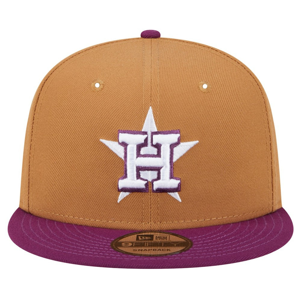 Houston Astros Color Pack Two-Tone 9FIFTY Snapback Hat Brown/Purple | New Era