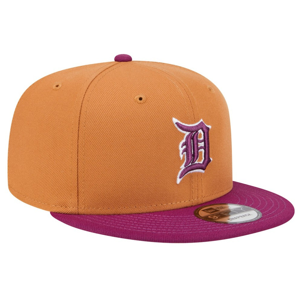 Detroit Tigers Color Pack Two-Tone 9FIFTY Snapback Hat Brown/Purple | New Era