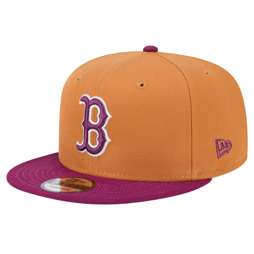 Boston Red Sox Color Pack Two-Tone 9FIFTY Snapback Hat Brown/Purple | New Era